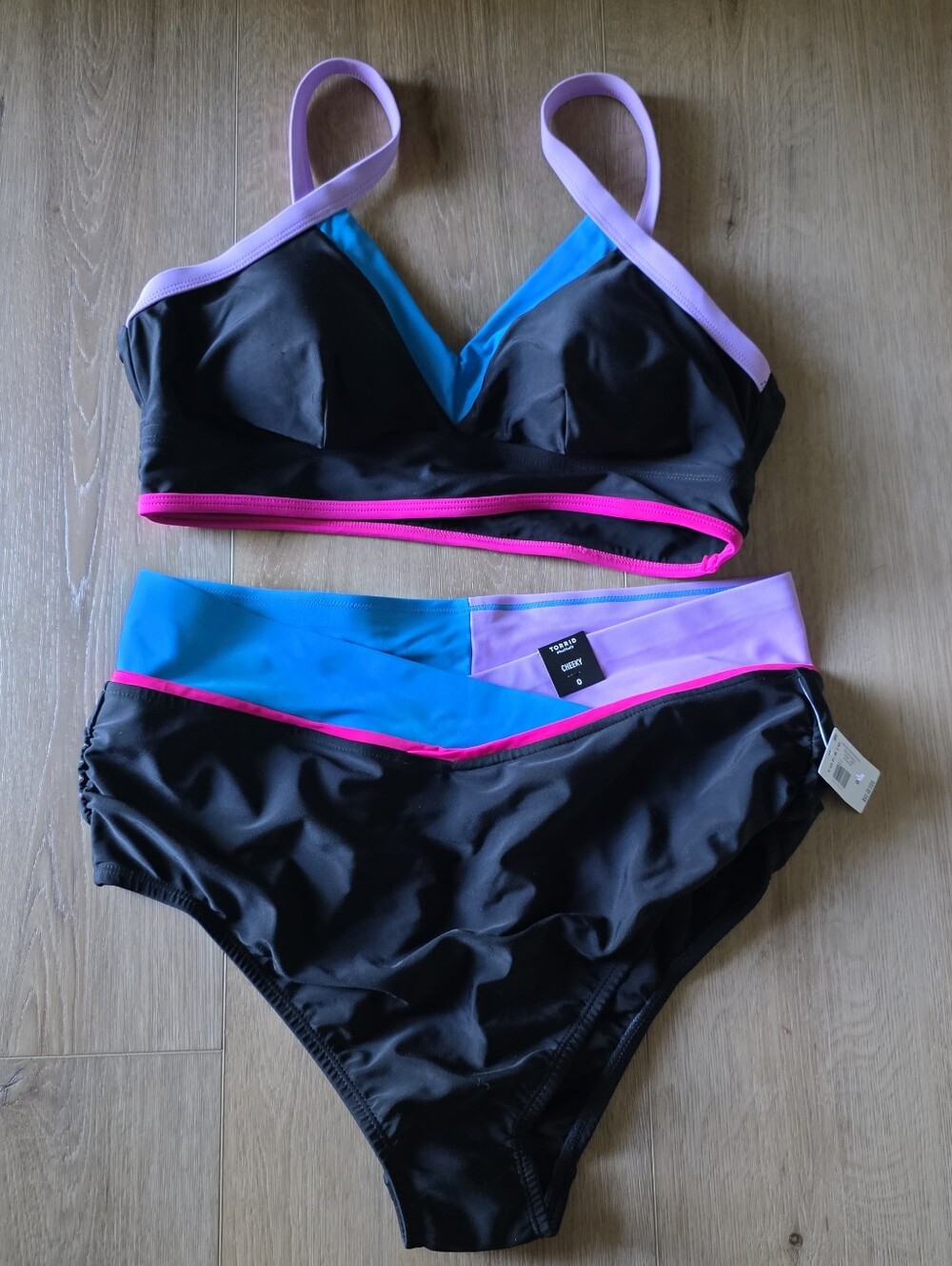 Torrid Colorblock Bikini Set